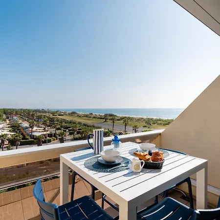 아파트 Blue Light - Vue - Dernier Etage - Parking - Climatisation - Village Naturiste