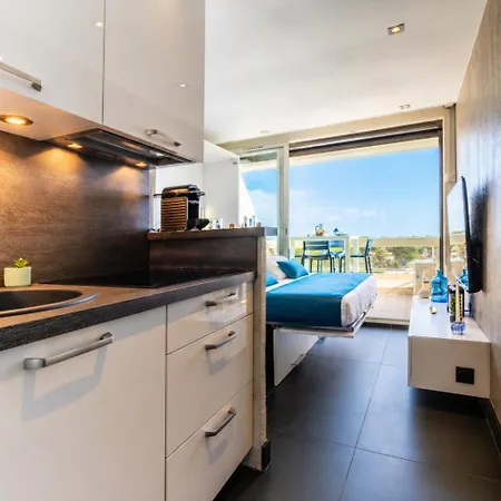 Apartmán Blue Light - Vue - Dernier Etage - Parking - Climatisation - Village Naturiste *