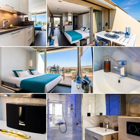 아파트 Blue Light - Vue - Dernier Etage - Parking - Climatisation - Village Naturiste *