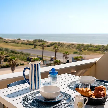 아파트 Blue Light - Vue - Dernier Etage - Parking - Climatisation - Village Naturiste
