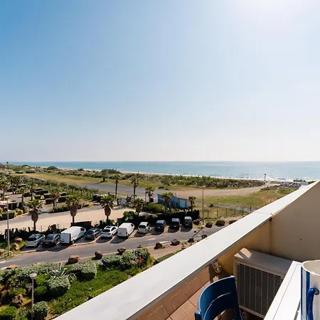 아파트 Blue Light - Vue - Dernier Etage - Parking - Climatisation - Village Naturiste 아그